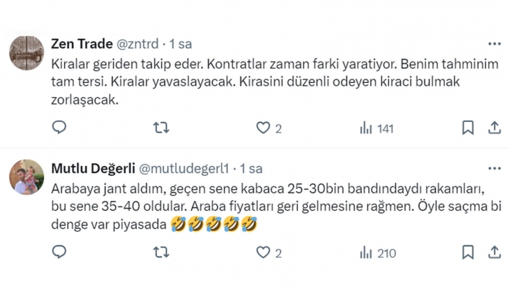 Şu an ev fiyatları yerinde sayıyor ama kiralar katlanıyor: Kiralardaki artış konut fiyatlarını da tırmandırır!