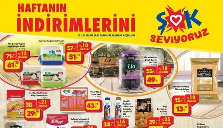 Buzdolabınızı ŞOK’la doldurun! ŞOK’ta beyaz peynir 51,75 TL’ye, siyah zeytin 49 TL’ye, pilavlık bulgur 14’ye düştü!