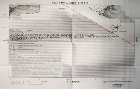 Fethiye Göcek yüzer iskele imar planı askıda!