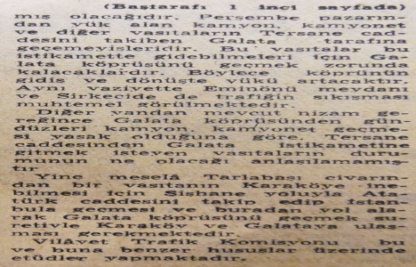 1963 yılında yeni trafik düzeni olumlu karşılanmış!