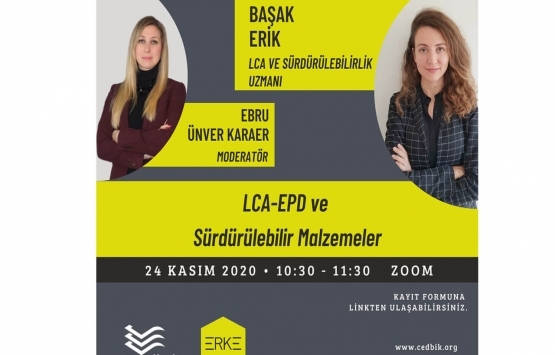 ÇEDBİK LCA- EPD ve Sürdürülebilir Malzemeler Semineri 24 Kasım da!
