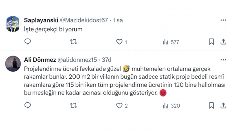 200 metrekarelik villanın arsa hariç toplam maliyeti 4.3 milyon TL!