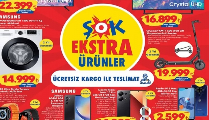 ŞOK 1 Mayıs 2024 aktüel ürünler kataloğu yayımlandı! ŞOK'ta bu çarşamba indirimli ürünler sizleri bekliyor...