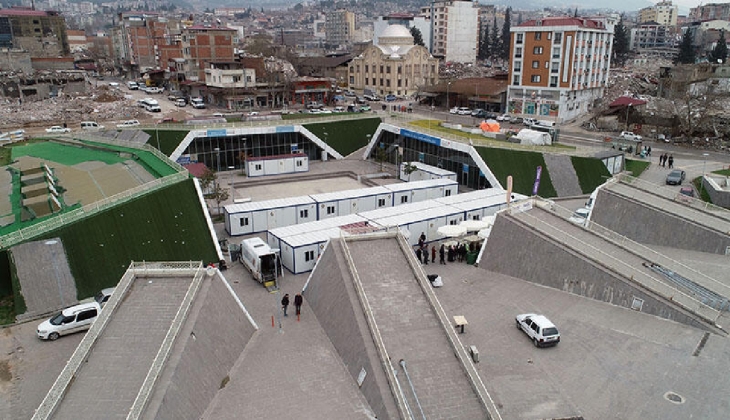 Kahramanmaraş ta depremzede esnaflar için konteyner iş yerleri kuruluyor!