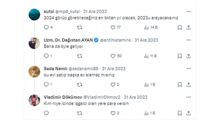 Ünlü doktordan 2024 dileği: Umarım bu yıl benim gibi on binlerce mağdur insan evlerine kavuşur!