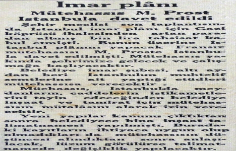 1935 yılında Prost İstanbul a davet edilmiş!