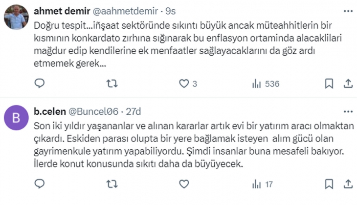 Tebernüş Kireçci devamı felaket diyerek uyardı: İnşaat sektöründe konkordato rüzgarı esecek!