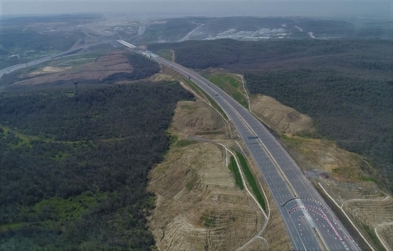 Kuzey Marmara Otoyolu havadan görüntülendi!