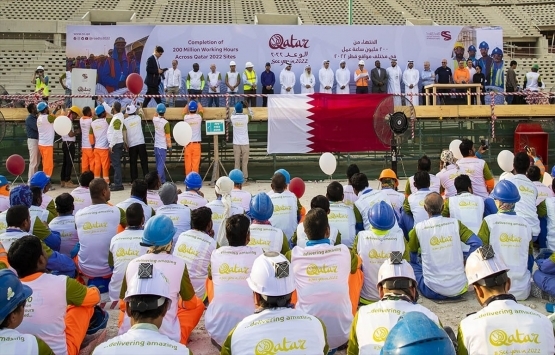 2022 Dünya Kupası hazırlıklarının yüzde 75 ini tamamlayan Katar da kutlama!