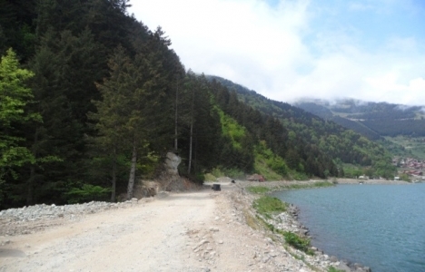 Uzungöl'de peyzaj çalışmaları devam ediyor!