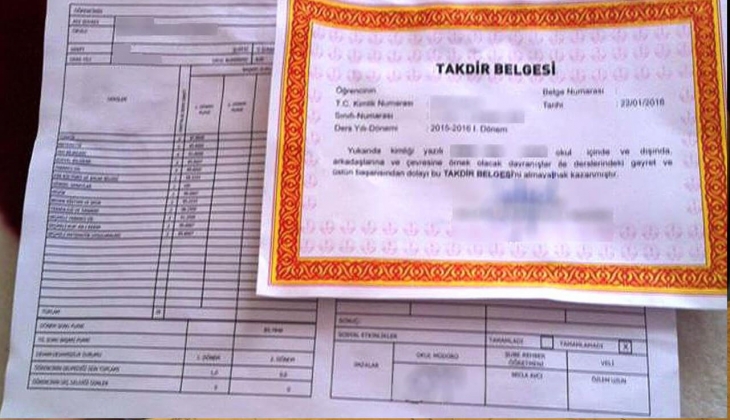 Cumhurbaşkanı açıkladı! Takdir belgesini kapıp gelen öğrenciye 5 bin TL hibe!