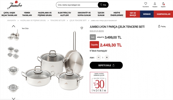 Jumbo’da yüzde 30 indirim günleri! İşte 12 Eylül 2022 Jumbo fiyat listesi!