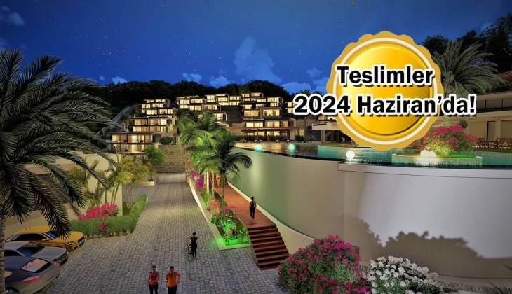 Lagoon Bodrum'da göl manzaralı daireler 12 ay taksit fırsatıyla! Yeni proje!