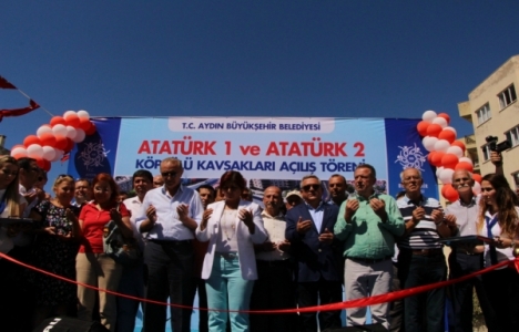 Kuşadası Atatürk 1 ve Atatürk 2 köprülü kavşakları açıldı!