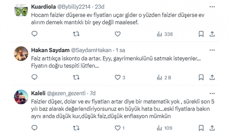Konut mu, faiz mi tartışması bitmiyor: 3.5 milyon TL lik konut satılıp faize konsa 1 yılda 5 milyon TL olur!