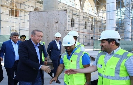 Cumhurbaşkanı Erdoğan Çamlıca camii inşaatını ziyaret etti!