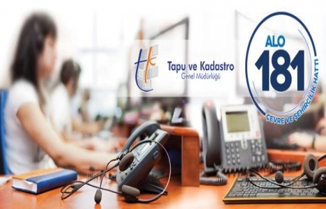 Alo Tapu Hattı ile işlemler daha hızlı yapılıyor!