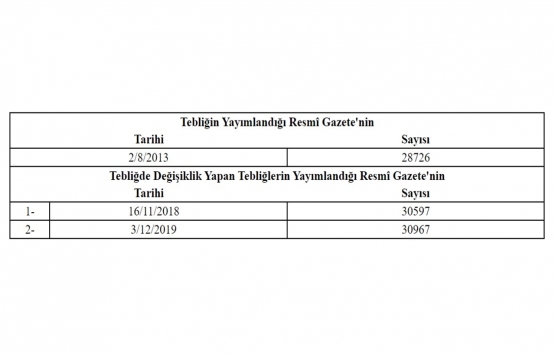 Genel Aydınlatma Tebliğinde değişiklik!