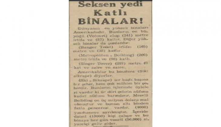 87 kattan oluşan binalar 1942'ye damga vurdu! 4 şehir nüfusu kadar olan binaların maliyeti 13 milyon dolar!