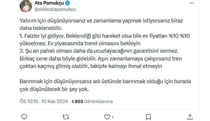 Ev sahibi olmak artık daha zor olacak: Yüksek faizde bile fiyatlar artıyor, kredi muslukları açıldığında ne olacak?