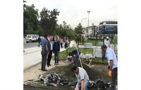 Düzce'de yollar ve kaldırımlar hızla tamamlanacak!