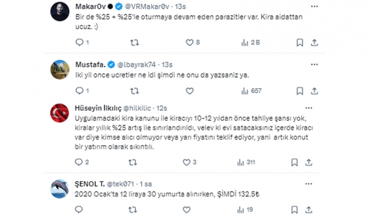 2 yıl öncenin kirası, bugünün aidatı oldu!