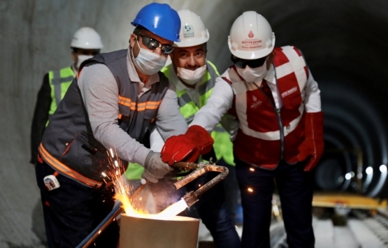 İkitelli-Ataköy Metro Hattı nda rayların döşenmesine başlandı!