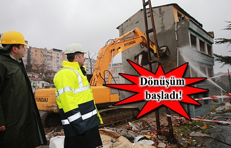 Gaziosmanpaşa'da temel atma öncesi son yıkımlar!