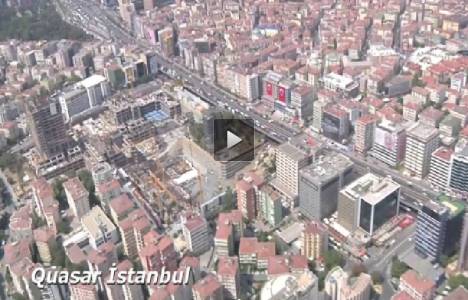 Mecidiyeköy'de inşa edilen 2 projenin havadan son görüntüleri!