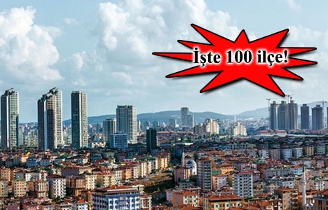 2015'te Türkiye'de en çok konut satılan ilçeler!