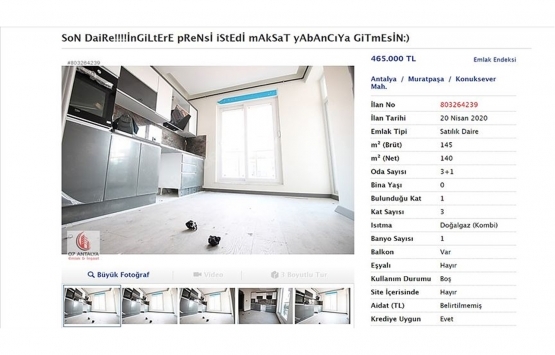 Antalyalı emlakçılardan dikkat çeken ev ilanları!