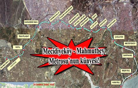 Mecidiyeköy Mahmutbey metro hattının künyesi!