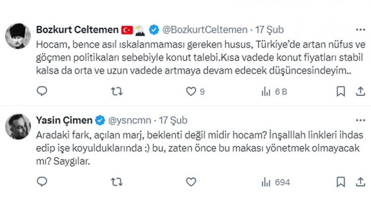 İnşaat maliyetleri katlandı, konut fiyatları yükselir mi? TCMB eski başekonomisti Tekrar değerlendirin dedi!