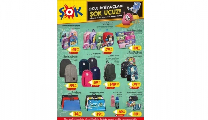 A101,ŞOK,BİM aktüel kırtasiye ürünleri! 29 Ağustos 2022 indirimli kırtasiye ürünleri fiyat listesi…