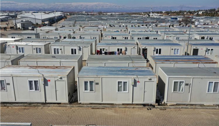 Kahramanmaraş Türkoğlu nda 6 bin kişinin barınacağı konteyner kentlerde sona gelindi!