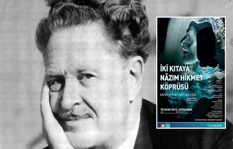 Sanatçılar Parkı’nda 'İki Kıtaya Nâzım Hikmet Köprüsü' heykeli açılıyor!