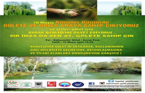 BADER den Bahçeşehir Göleti için imza kampanyası!