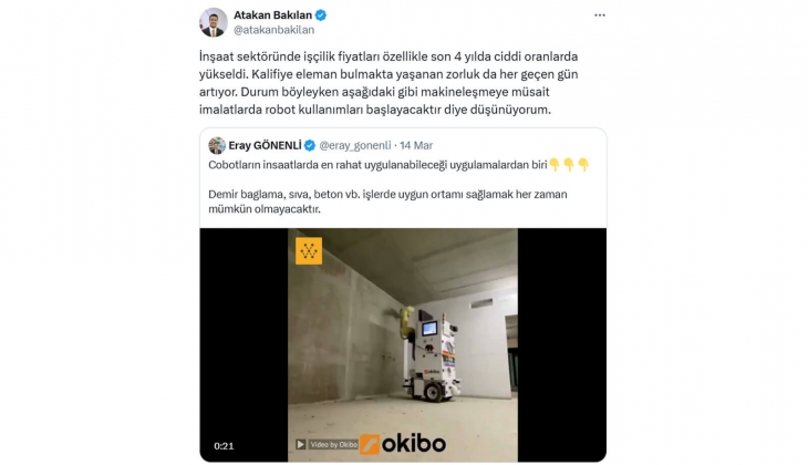 İnşaat sektöründe işçilik fiyatları 4 yıldır katlandı: Robot kullanımları başlayabilir! 