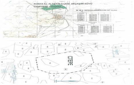 Konya Akçaşar Köyü ndeki Camitepe Höyüğü sit alanı olarak belirlendi!