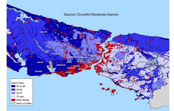 İstanbul un deprem haritası yayınlandı!