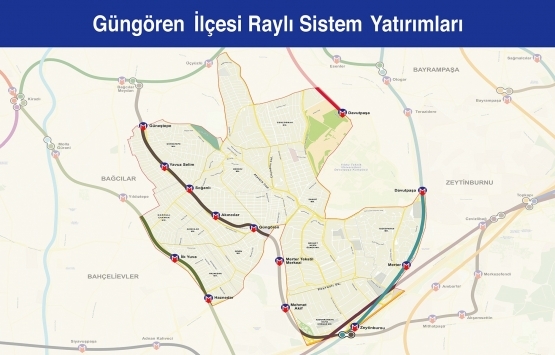 İstanbul raylı sistem haritası 2019!