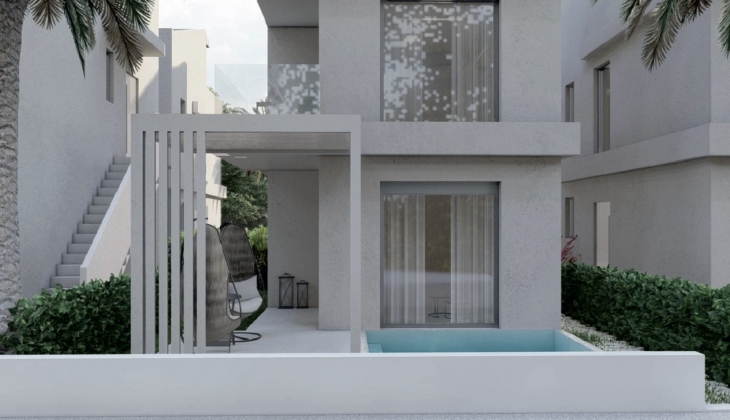 Ofrynio Beach Villas projesinde 320 bin Euro’ya yüzme havuzlu villa!