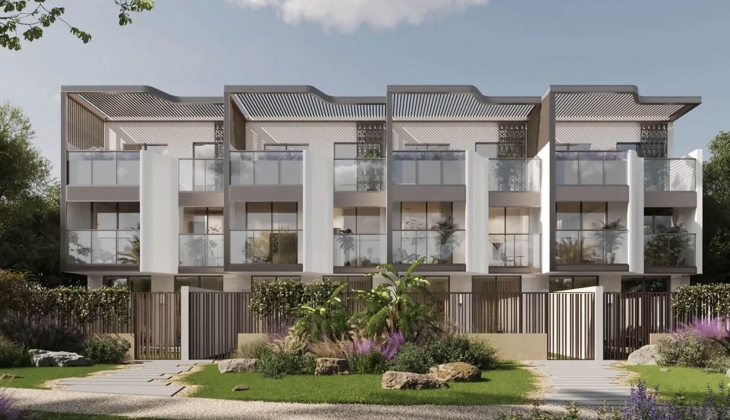 Knightsbridge Dubai de teslimler 2027 de! Akıllı sistemlerle donatılmış modern şehir evleri ve villalar! 