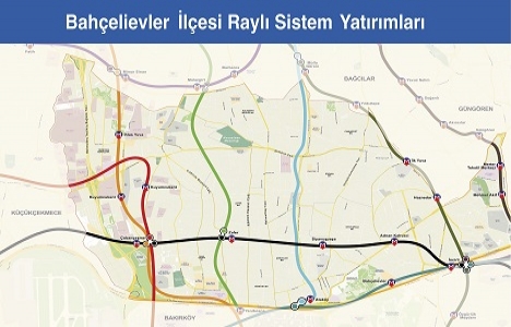 İşte İstanbul un raylı sistem haritası!