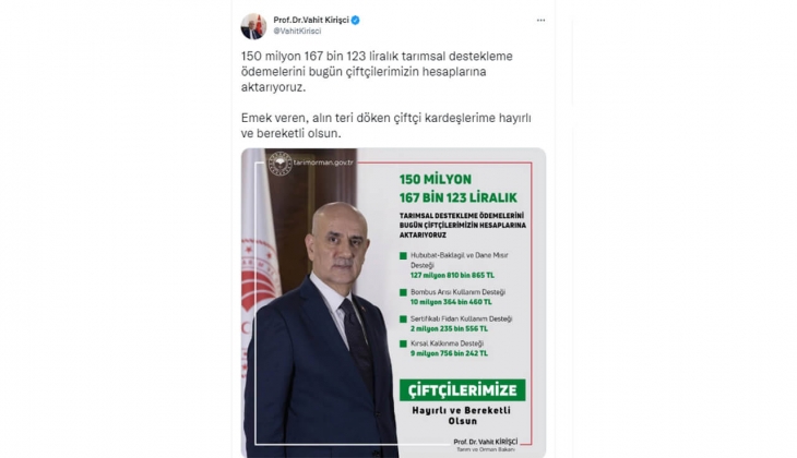 Çiftçilerin beklediği müjde geldi! Bakan resmen açıkladı! Hesaplara yatıyor!