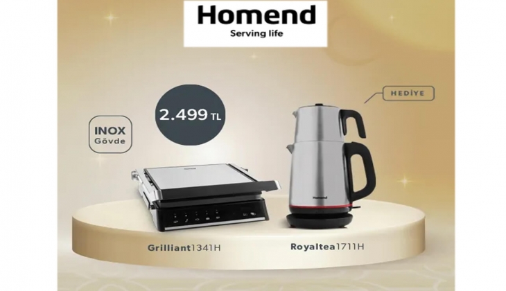 Homend Grillant tost makinesi alana çay makinesi hediye! İşte Nisan 2022 fiyat listesi...