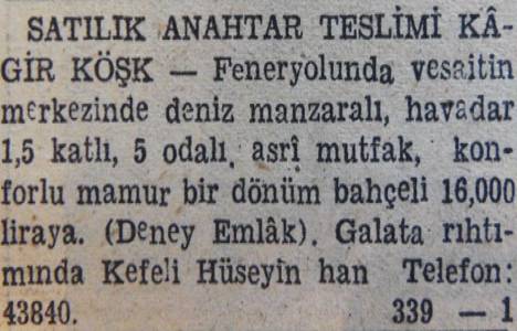 1946 yılında Kağıthane de 255 dönüm bostan satılacakmış!