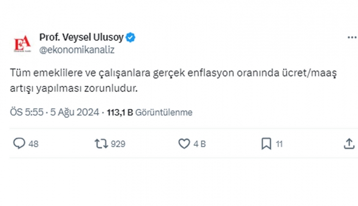 Emekli ve çalışanlara gerçek enflasyon oranında maaş zammı! 