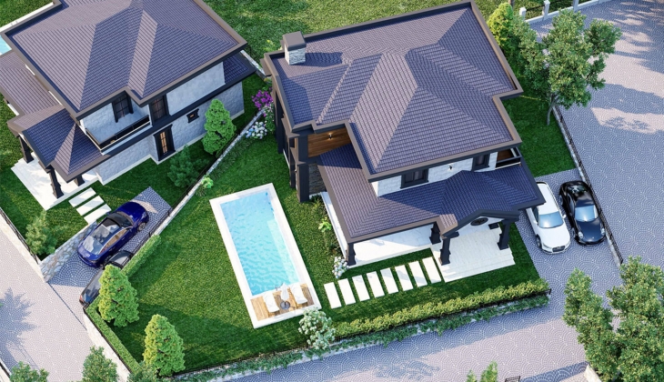 Mara Green Life ta yüzde 40 peşinatla 4+1 villa! Yeni proje!