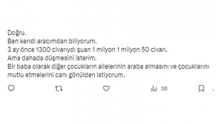 Otomobil fiyatları yüzde kaç düştü? Tebernüş Kireçci sordu, vatandaş yanıtladı!